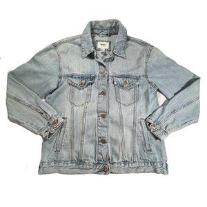 Oversized Forever 21 Light-wash Denim Jacket